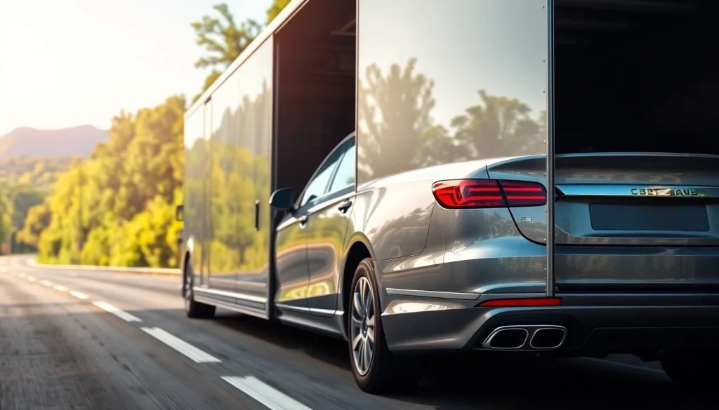 Experience premium vehicle transport with https://luxuryautocarriers.com in a scenic, professional setting.