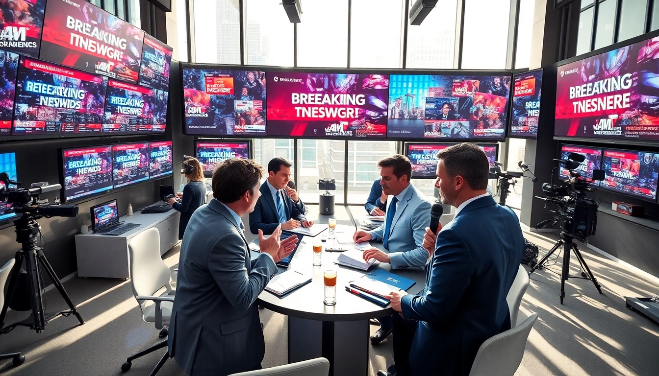 Engage with the latest news at https://emiratenewsday.com in a modern newsroom setting.