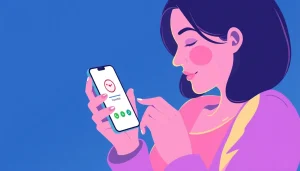 Vérification de numéro de téléphone en cours sur un smartphone, illustrant le processus de validation des données.