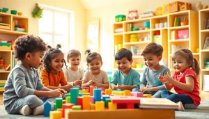 Children joyfully engaging with educational toys at https://juniorsjunction.com, promoting interactive learning.