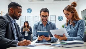 Facilitating registration and certification in Federal databases with expert guidance in a professional office.