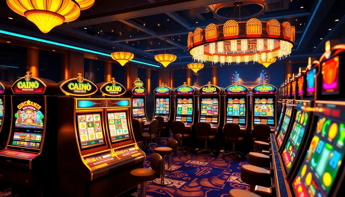 Players enjoying diverse online slots, capturing the excitement of online gambling.