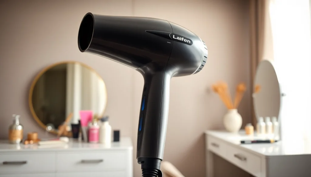 Reviewing the Laifen SE high-speed hair dryer showcasing its sleek design and powerful features.