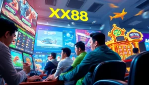 Players enjoying gaming at XX88.XYZ, experiencing exciting rewards and promotions.