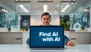 Engage with the innovative process to Find AI with AI through technology tools.