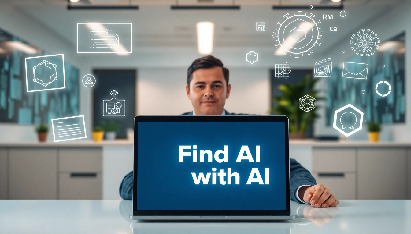 Engage with the innovative process to Find AI with AI through technology tools.