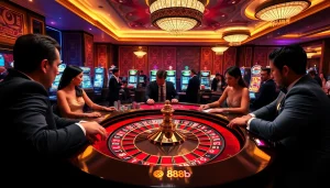 Experience excitement at a luxury casino table with 888b betting action.