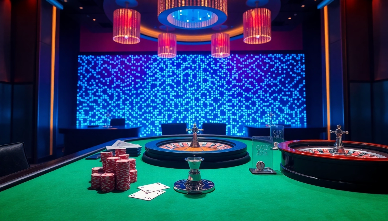 S8 casino players engaging in high-stakes poker and roulette at an upscale gaming table.