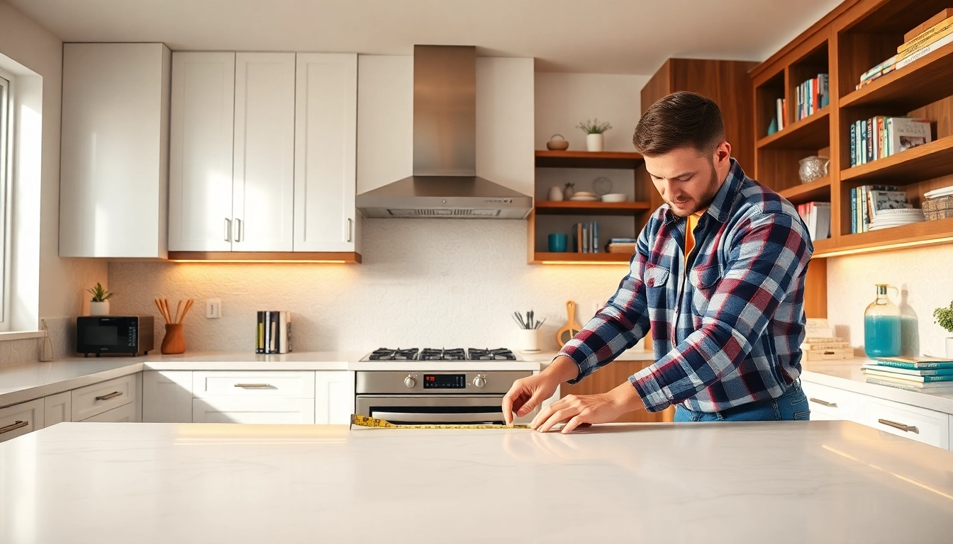 Engaging home renovation of a stylish kitchen with modern design features and natural warmth.