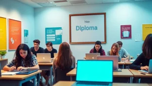 hbo Diploma kopen displayed in a modern classroom with engaged students learning