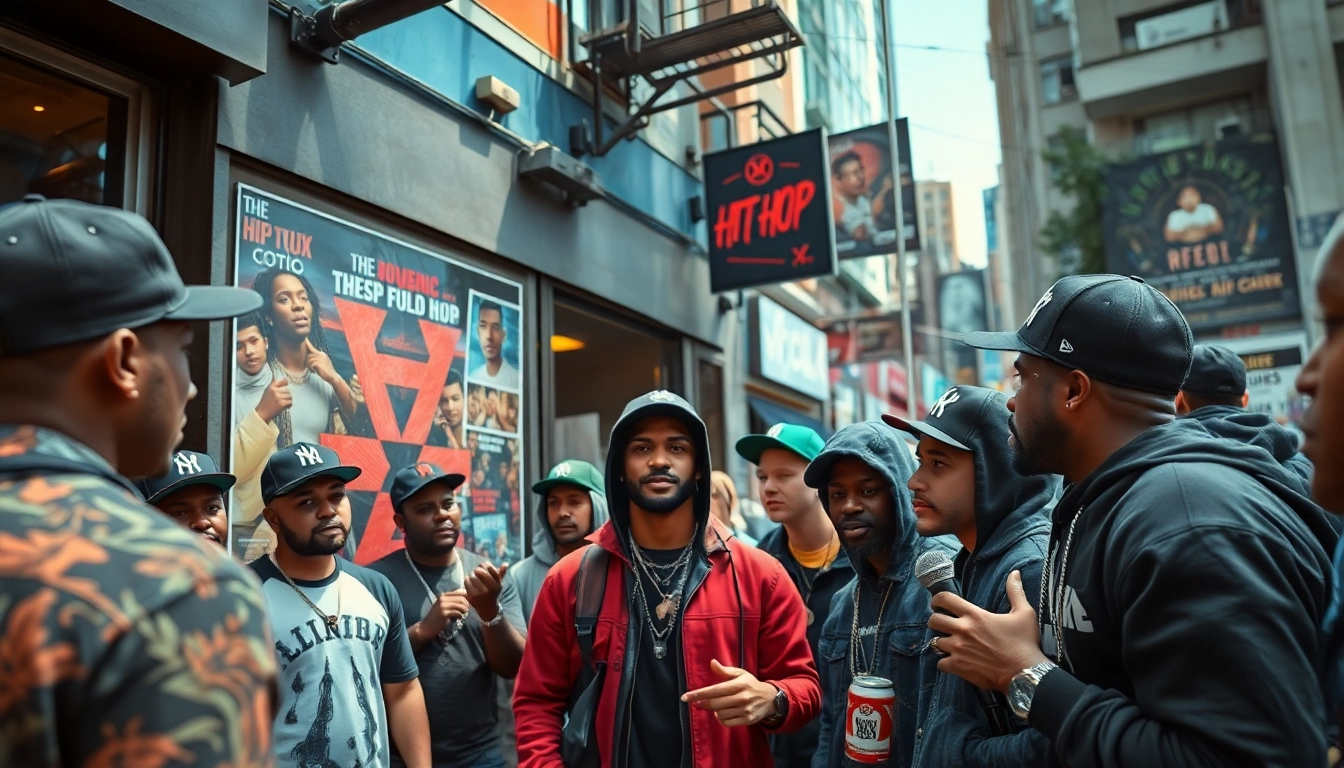 Hip hop PR agency promoting artists in a vibrant urban music scene.