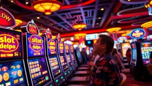 Menangkan hadiah besar di slot depo 5k dengan suasana kasino yang ceria dan menarik.