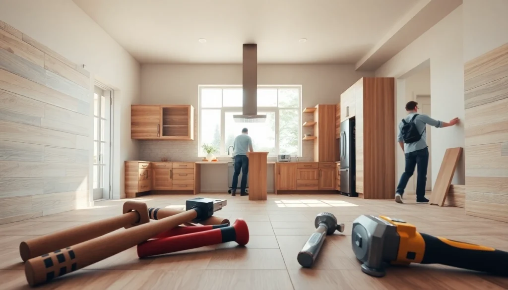 Transforming spaces through a professional Home renovation in a modern kitchen.