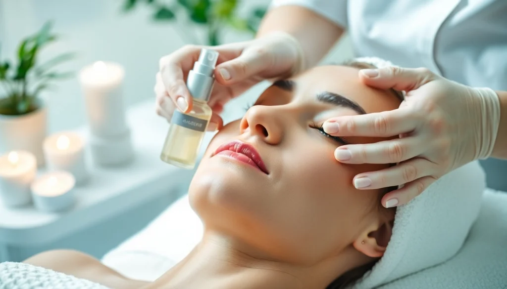Experience a soothing RejuvaGlow Facial treatment enhancing skin's natural beauty and glow.