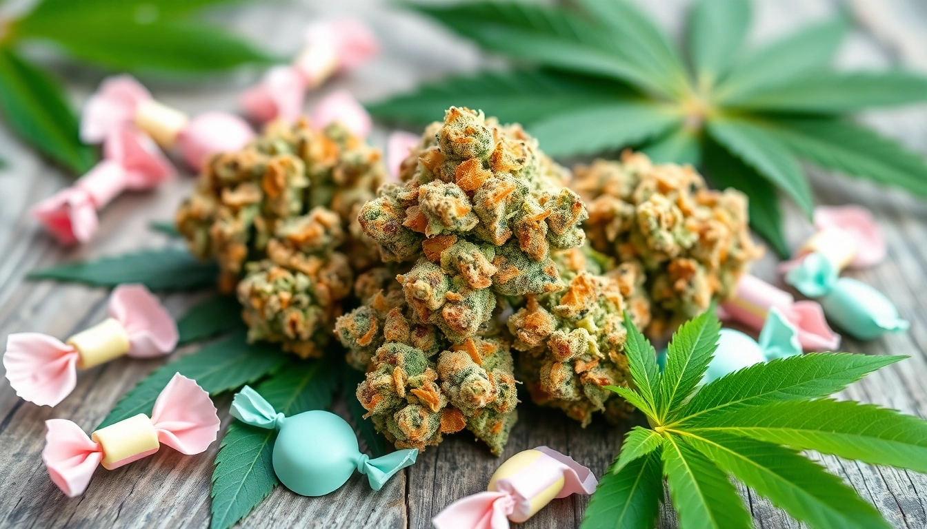 Capture the essence of the miami runtz strain with tropical leaves and vibrant colors.