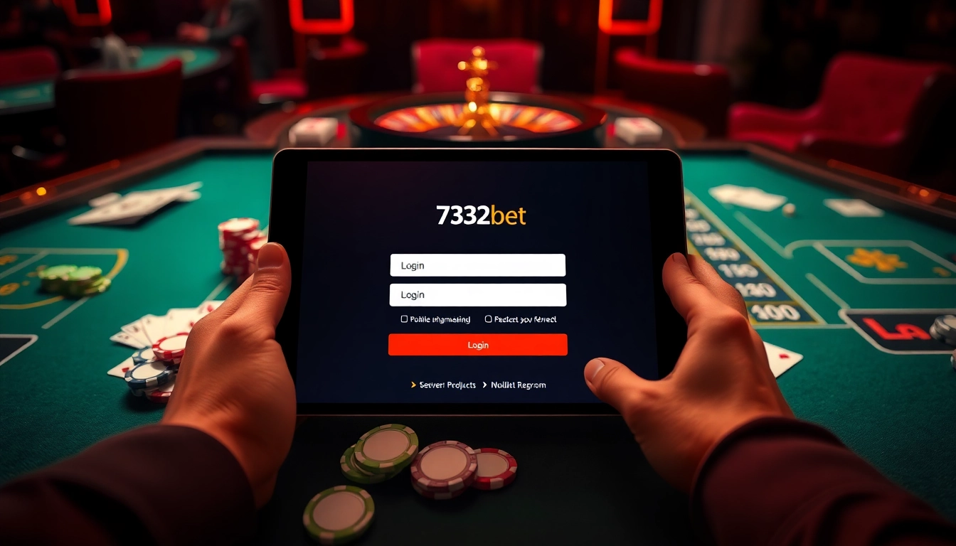 Engaging players at a luxurious casino table while using the 733bet Login for seamless gaming.