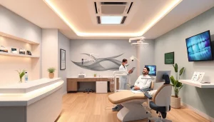 Dental implant services in Putrajaya showcased in a modern, welcoming dental clinic environment.