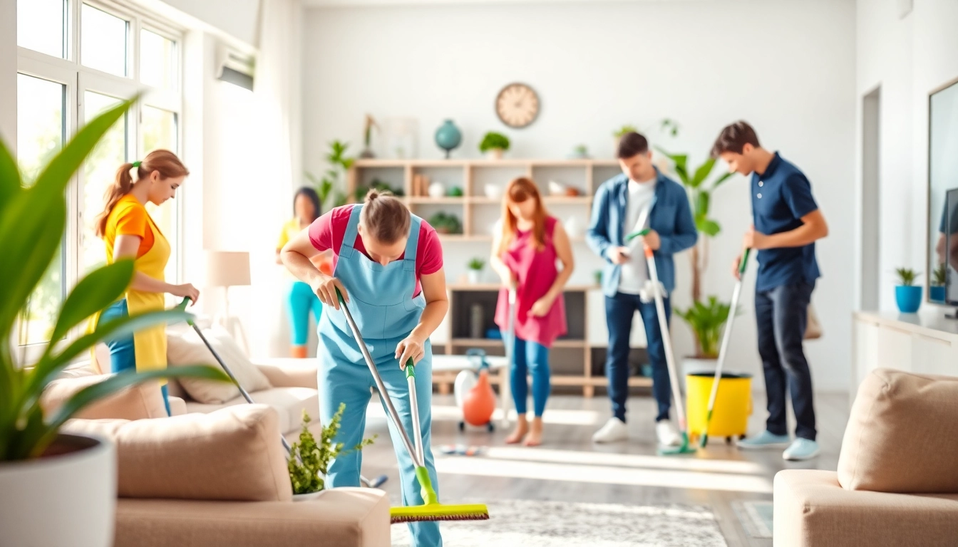 Transform your space with expert Cleaning service professionals in action within a tidy home.