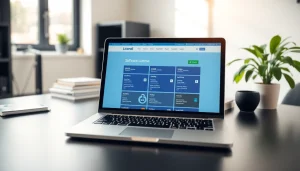 Showcase of Licendi software license keys in a modern workspace setting.