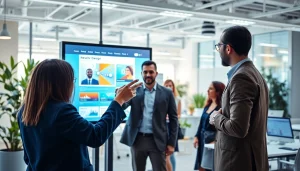 Design team analyzing web strategies at https://heleensnyasyatelje.se's digital workspace