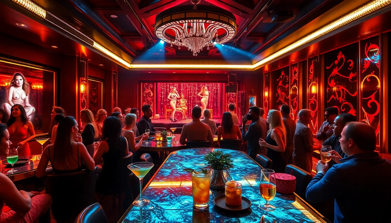 Vibrant nightlife experience at Club sxm with dancers and cocktails