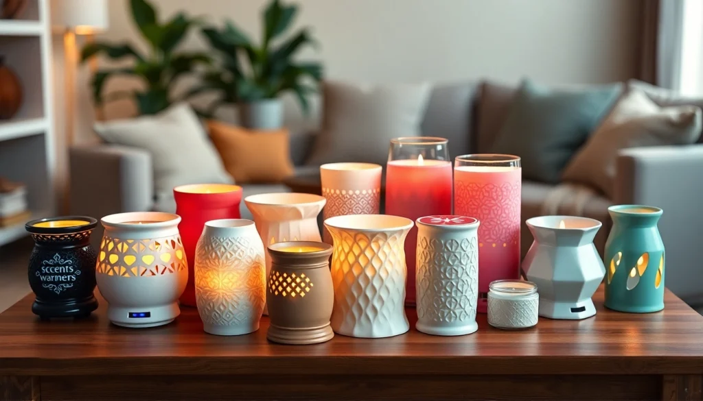 Explore stylish wax warmers from https://www.scentswarmers.com arranged elegantly in a cozy setting