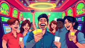 Menangkan permainan slot bet kecil dengan suasana ceria dan pemain bersemangat