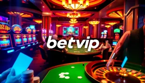 Người chơi Betvip tham gia một ván poker đầy kịch tính tại bàn casino tấp nập.