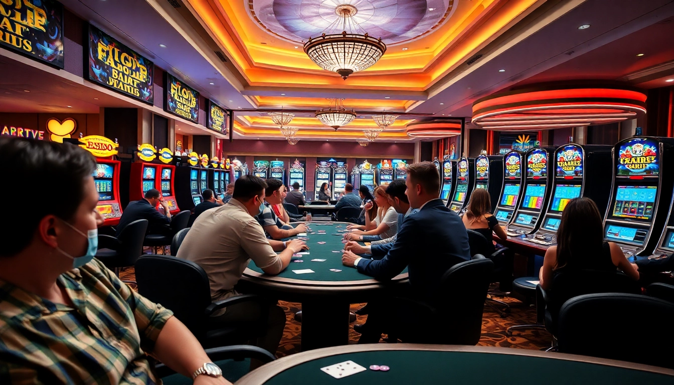 Engaging casino atmosphere at https://casinodeets.com featuring players enjoying gaming tables.