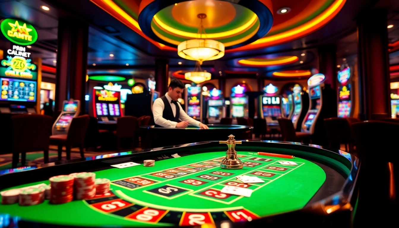 Experience the excitement of 333bet Login at a vibrant casino table filled with poker chips and games.