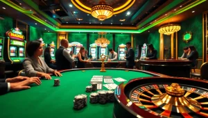 Exciting poker gameplay at https://i5bet.it.com/, highlighting players engaging in a thrilling casino experience.