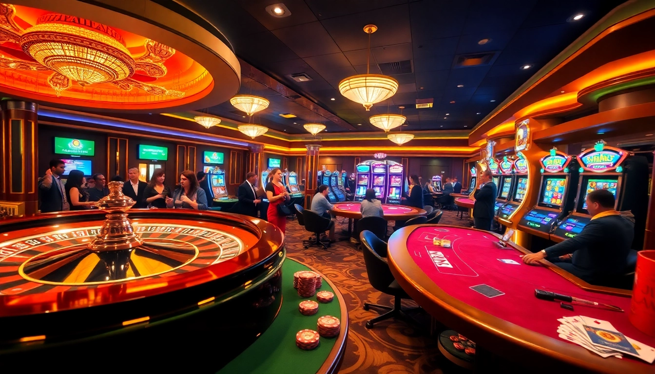 Experience the thrill of mmoo with players engaging in lively casino games.