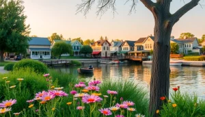 Scenic view of Clarksburg, CA, highlighting its natural beauty and historic charm along the river.