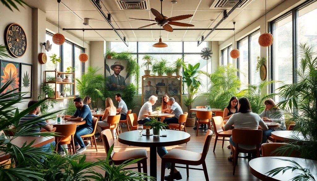 Découvrez l'ambiance chaleureuse du Club Cannabis Madrid dans un cadre social.