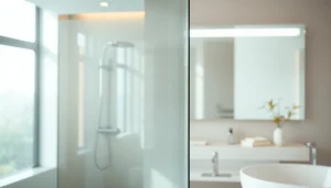 Illuminate your space with mirror and led lights showcasing luxury and modern design.