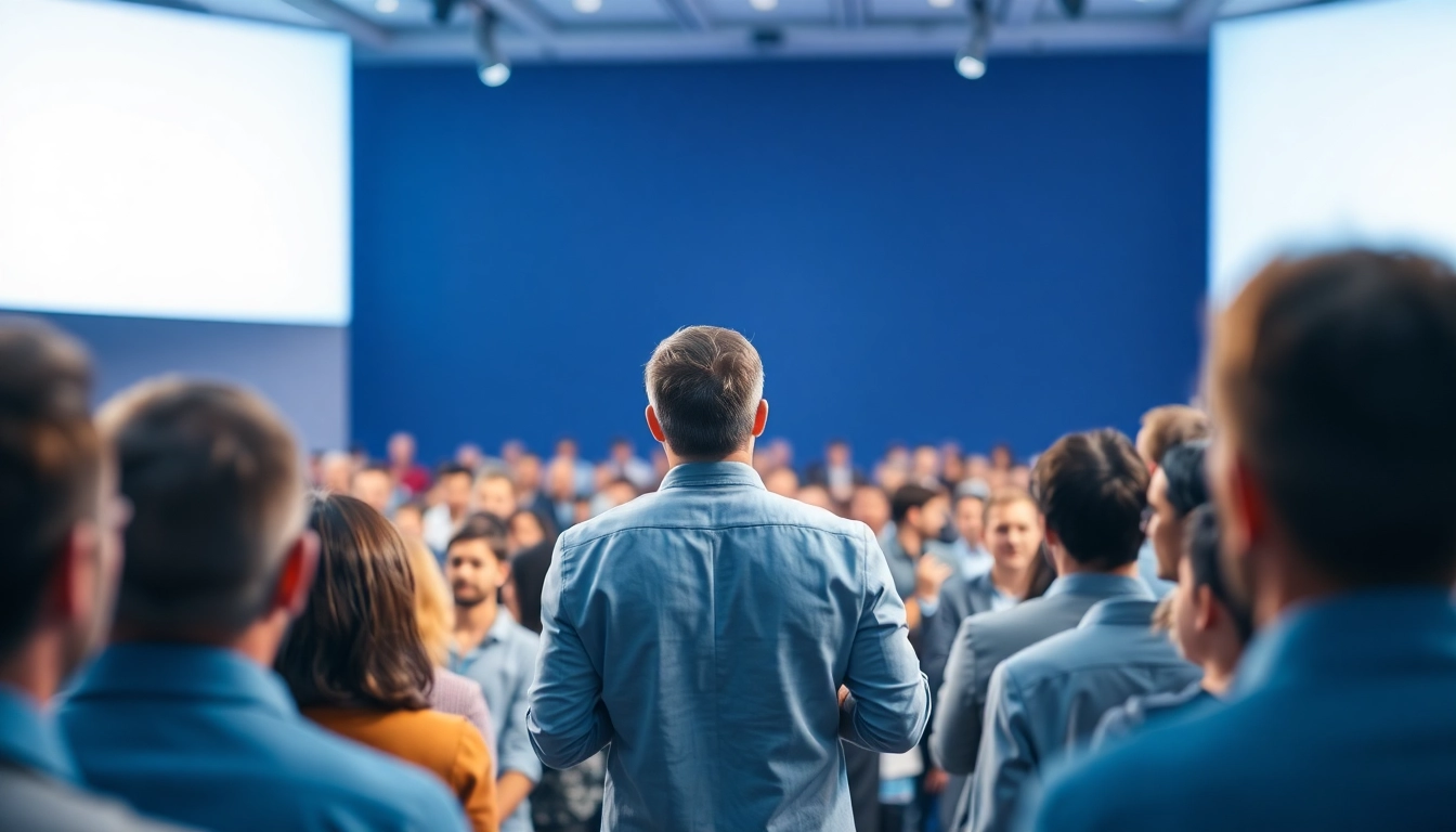 Engaging presentation on founder leadership insights at a professional conference.