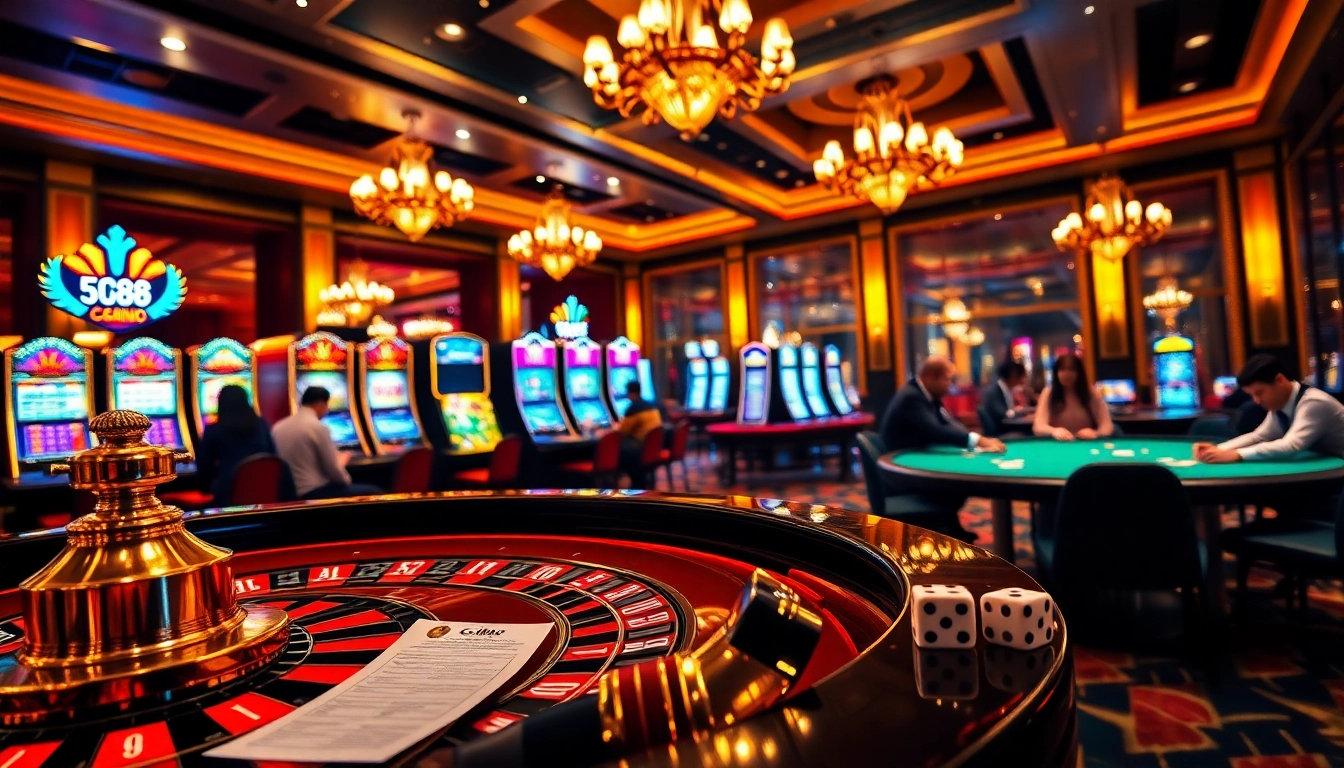 Players engaging in high-stakes gambling at a luxurious casino table on https:/sc88.bz/.