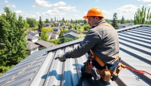 Transforming homes with metal roofing calgary solutions, showcasing skilled installation techniques.