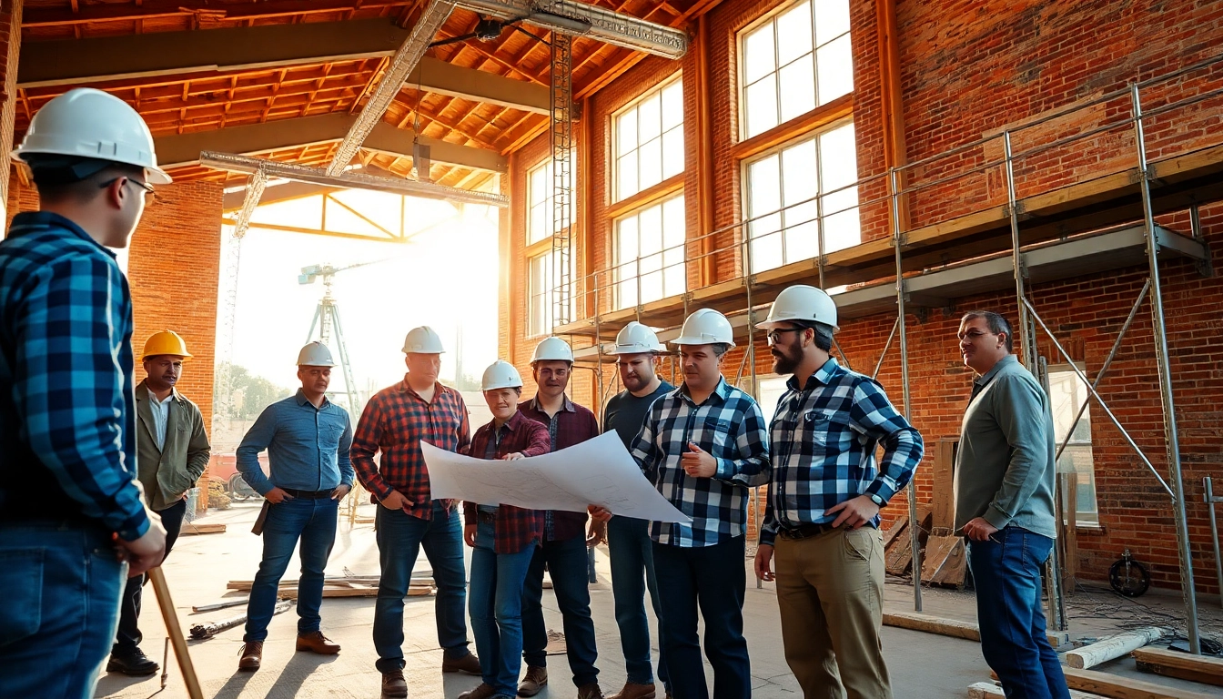 Builders collaborating on a project that represents the Texas association of builders efforts.
