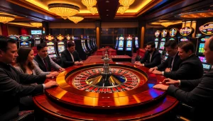Players engaging at a MK 8-themed roulette table, embodying casino excitement and strategy.