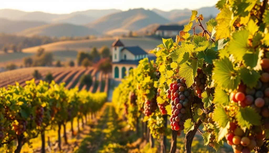 Discover the beauty of clarksburg wineries with vibrant vineyards and a charming winery landscape.