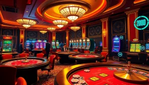 The captivating scene in a casino showcases high-stakes poker with the hidden wiki 2026 theme subtly integrated into its design.
