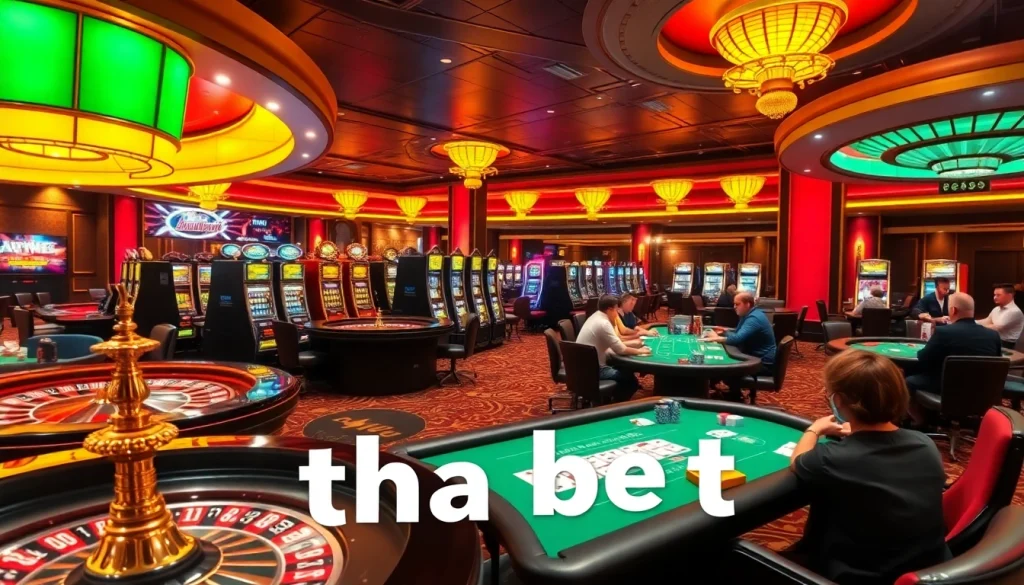 Experience the thrill of tha bet at a luxurious casino with roulette and poker tables.
