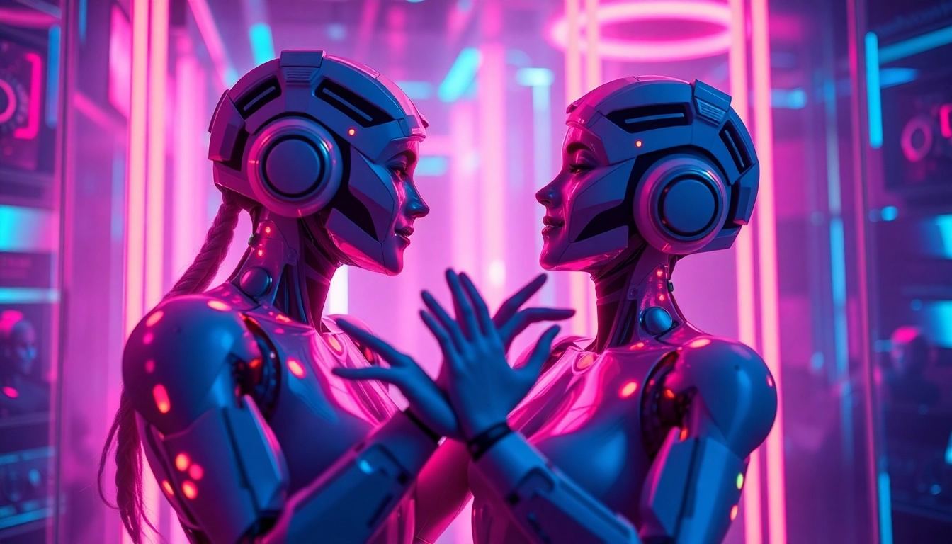 Engaging visual representation of NSFW AI avatars in a futuristic digital landscape.