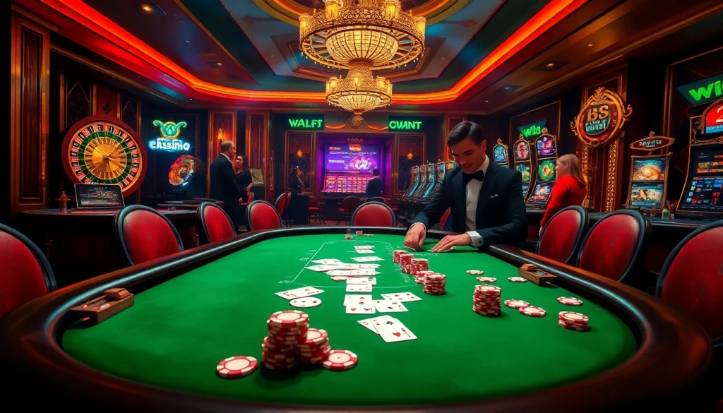Experience the action at the hidden wiki official poker table with vibrant chips and cards.