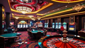 Experience the excitement of online gambling at https://rr88me.com/ with vibrant casino visuals.