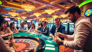 Experience the thrill of MK8.COM with players engaging in vibrant casino activities and games.