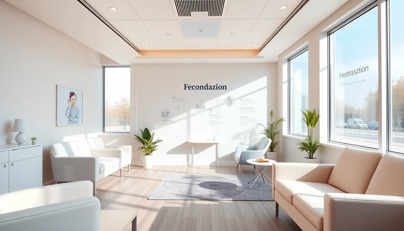 Visualizzare un consulto per fecondazione con elementi di benessere e professionalità.