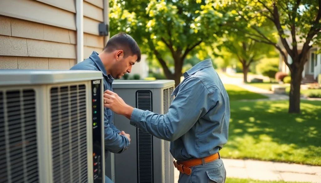 Expert performing AC repair in Patterson, NY showcasing residential HVAC maintenance.