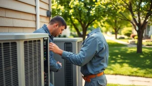 Expert performing AC repair in Patterson, NY showcasing residential HVAC maintenance.